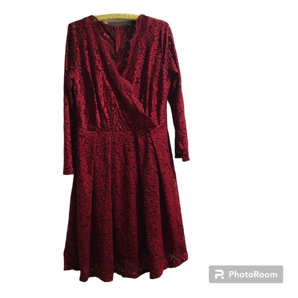 MissMny retro flare red lace dress, size XL - Picture 1 of 2